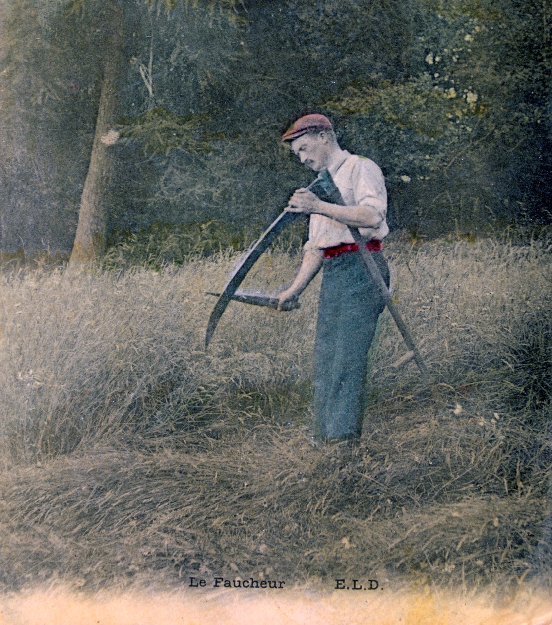 Der Schnitter, um 1900 von Unbekannt
