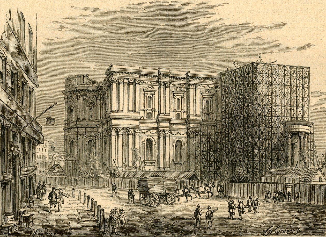 Der Wiederaufbau von St. Pauls von Unbekannt
