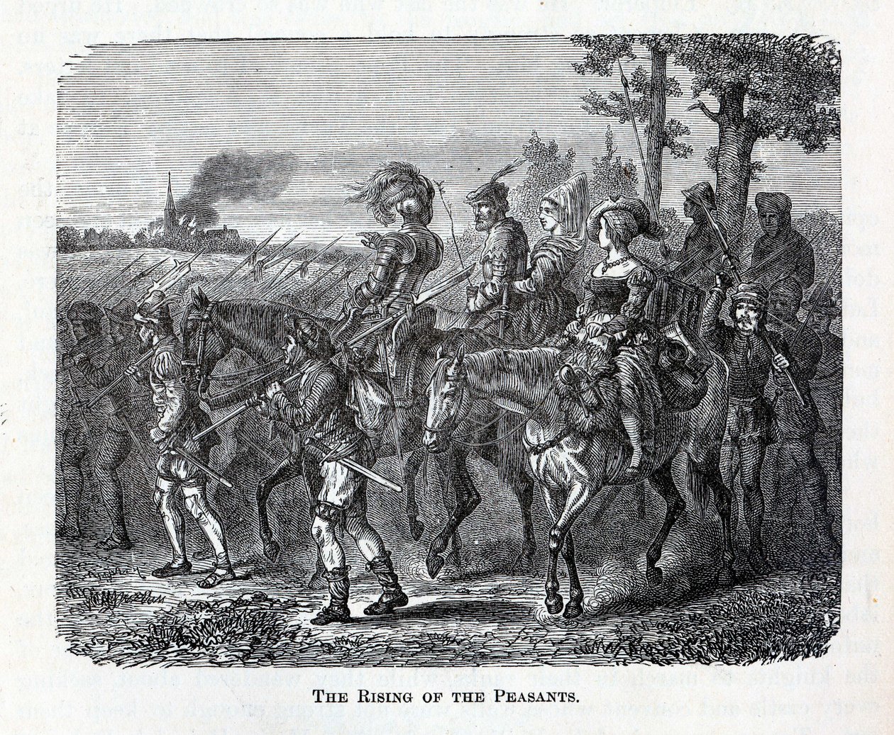 Der Aufstand der Bauern, 1882 von Unbekannt