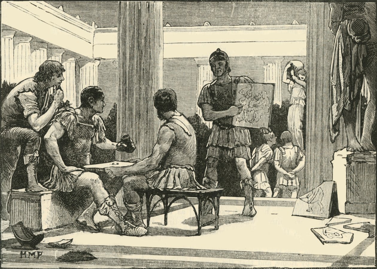 Die Römer in Korinth, 1890 von Unbekannt