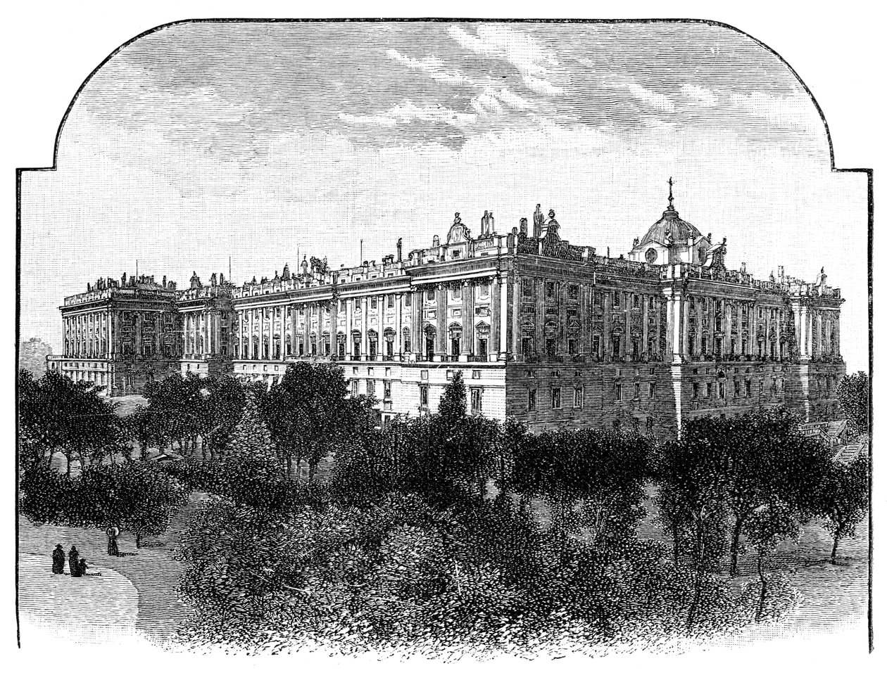 Der Königspalast, Madrid, Spanien, 1900 von Unbekannt