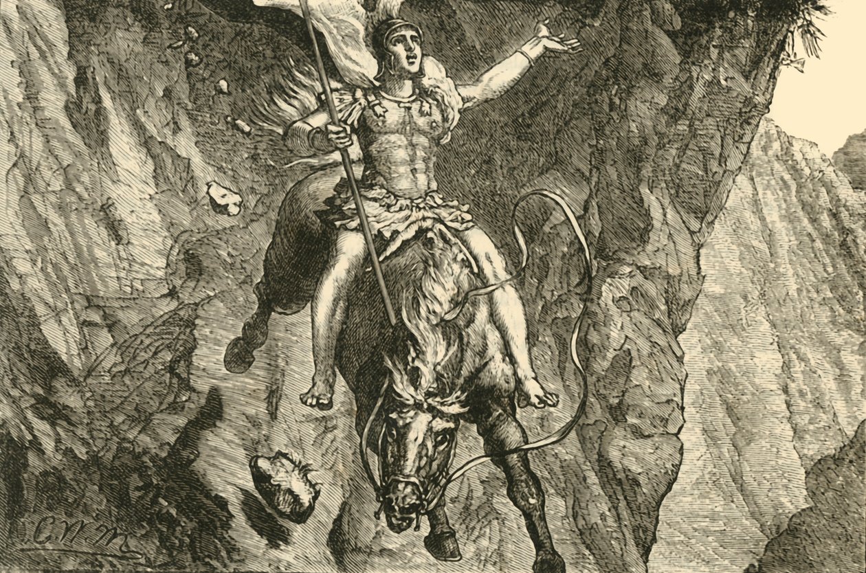 Das Opfer des Curtius, 1890 von Unbekannt