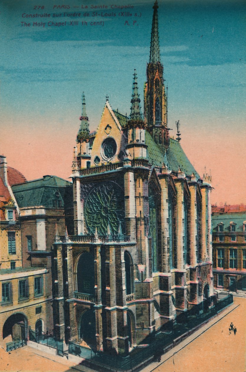 Die Sainte-Chapelle, Paris, um 1920 von Unbekannt