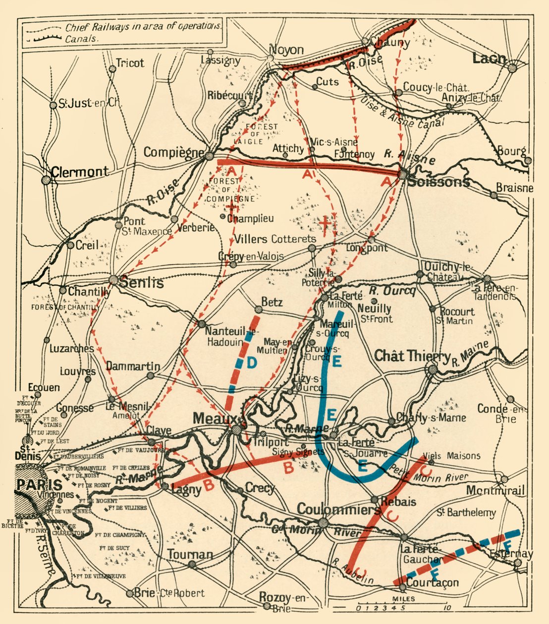 Die zweite Phase des großen Rückzugs...1914, ca. 1920 von Unbekannt
