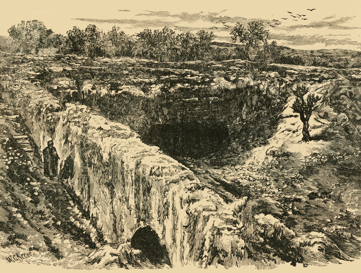 Die Gräber der Könige in Jerusalem, 1890 von Unbekannt