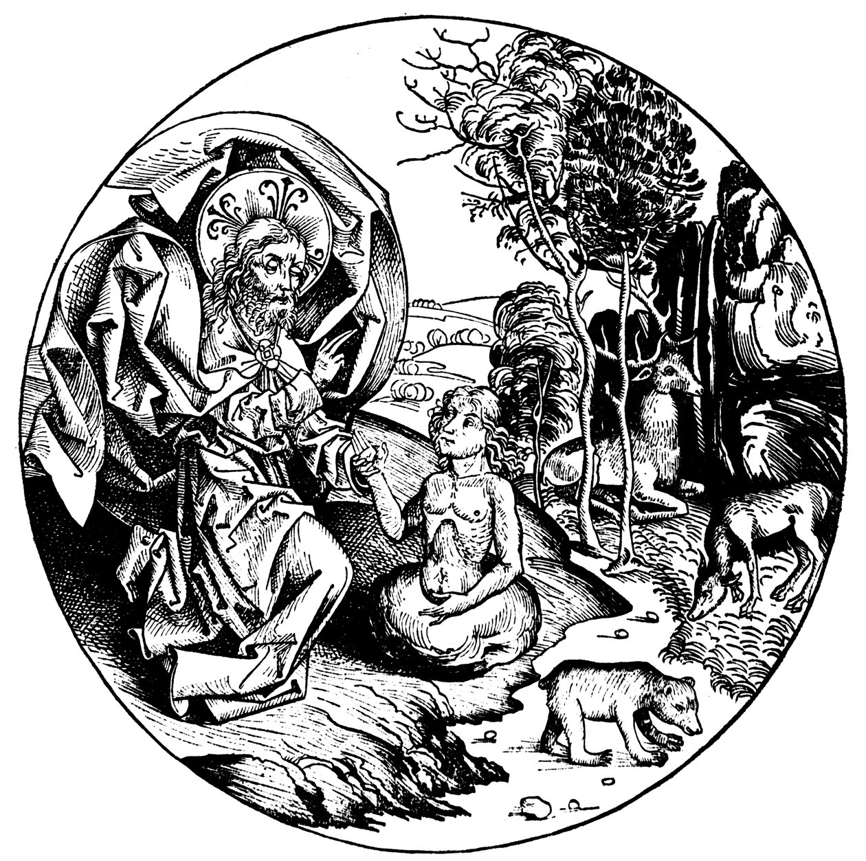 Der sechste Tag der Schöpfung, 1493 von Unbekannt
