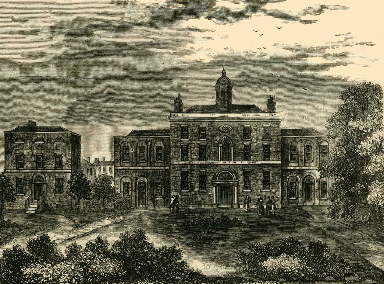 Das Pockenkrankenhaus, Kings Cross, im Jahr 1800, um 1876 von Unbekannt