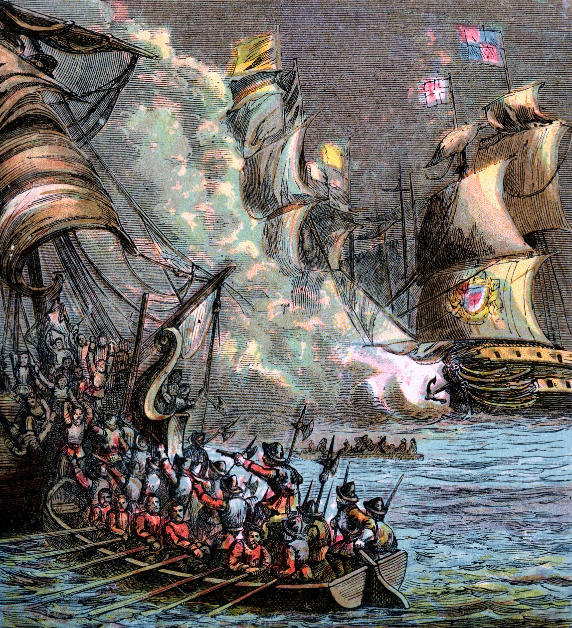 Die spanische Armada, 1588, um 1850 von Unbekannt