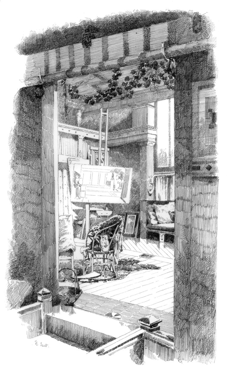Das Atelier, um 1880-1882 von Unbekannt