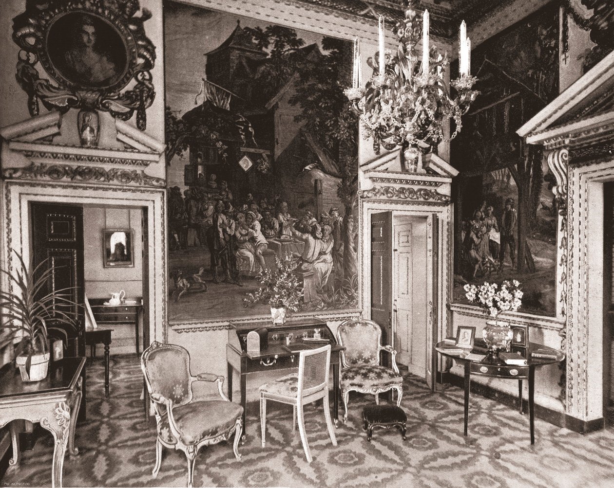 Der Wandteppichraum, Chiswick House, London von Unbekannt