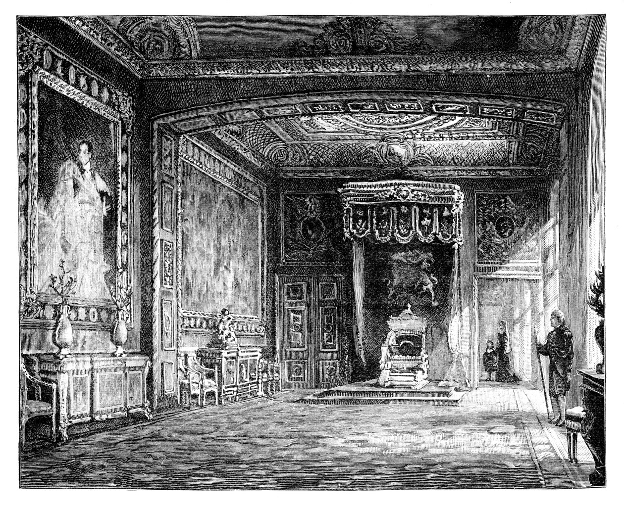 Der Thronsaal, Windsor Castle von Unbekannt