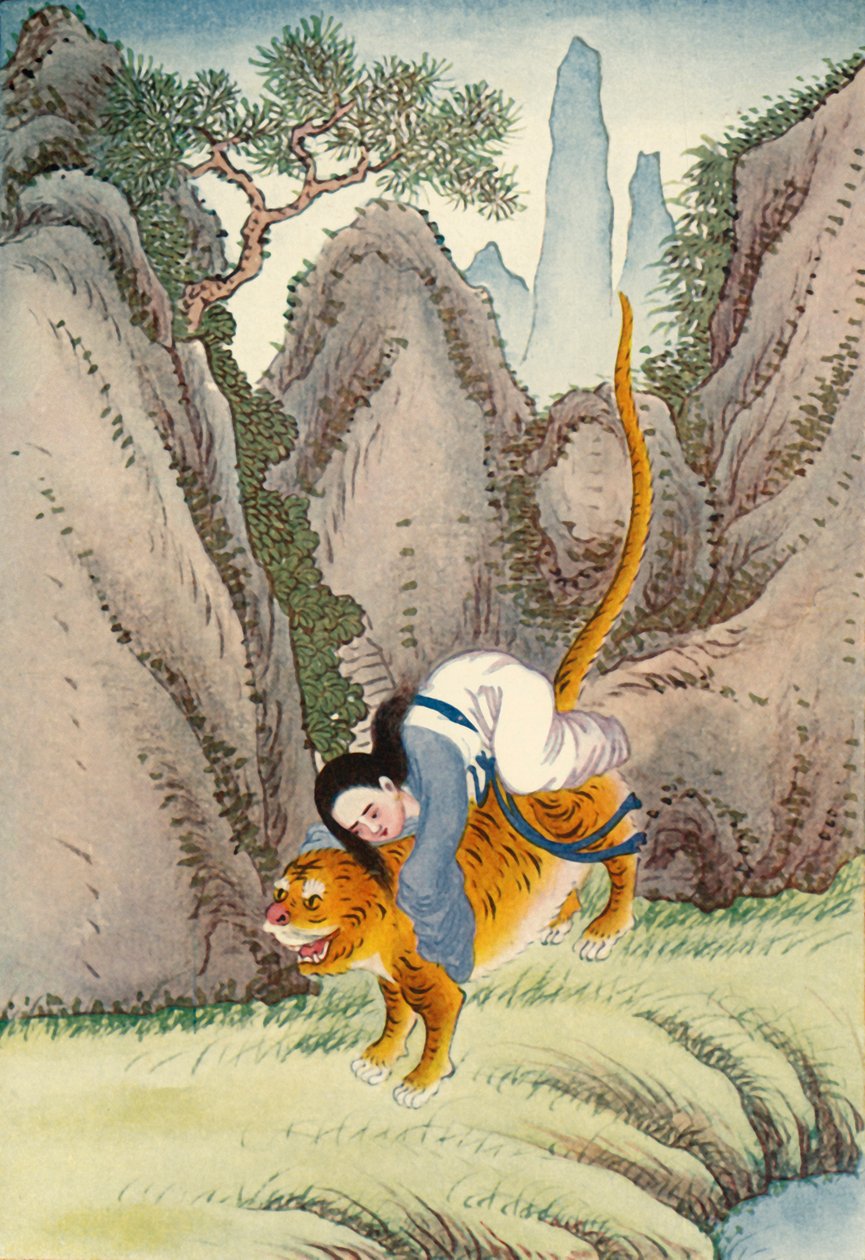 Der Tiger entführt Miao Shan, 1922 von Unbekannt