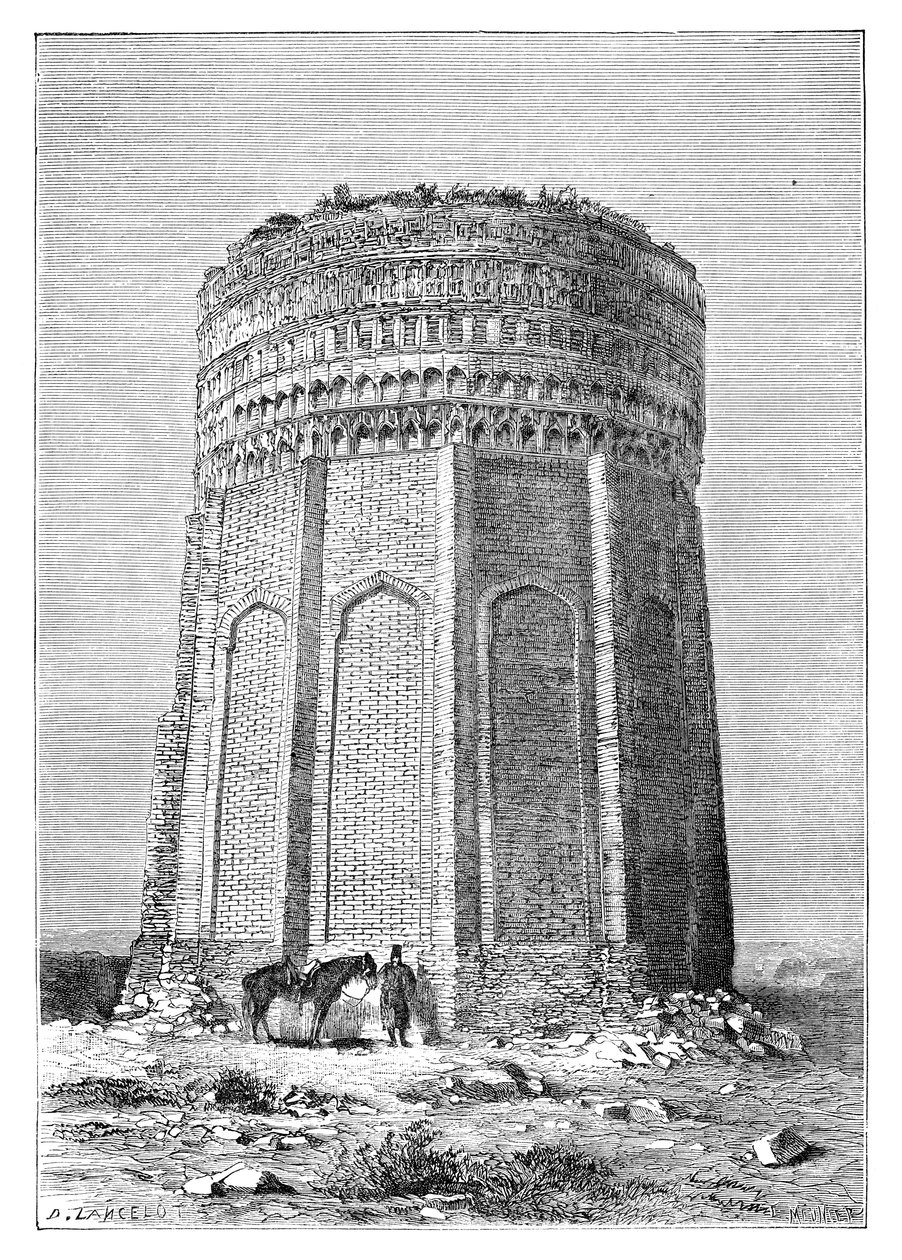 Der Turm von Meimandan, Persien Iran, 1895 von Unbekannt