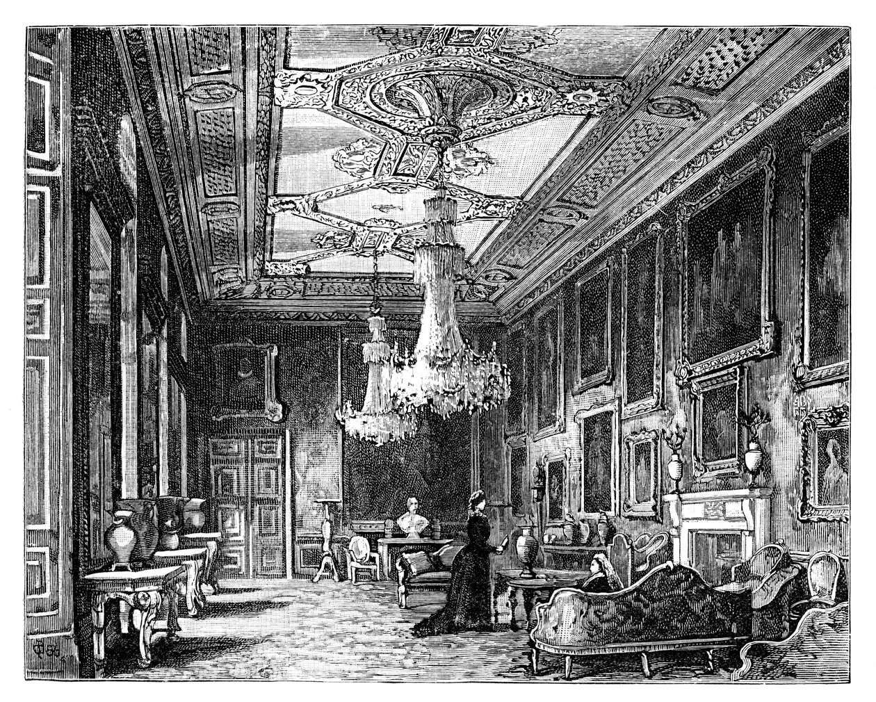 Der Vandyke-Raum, Windsor Castle von Unbekannt
