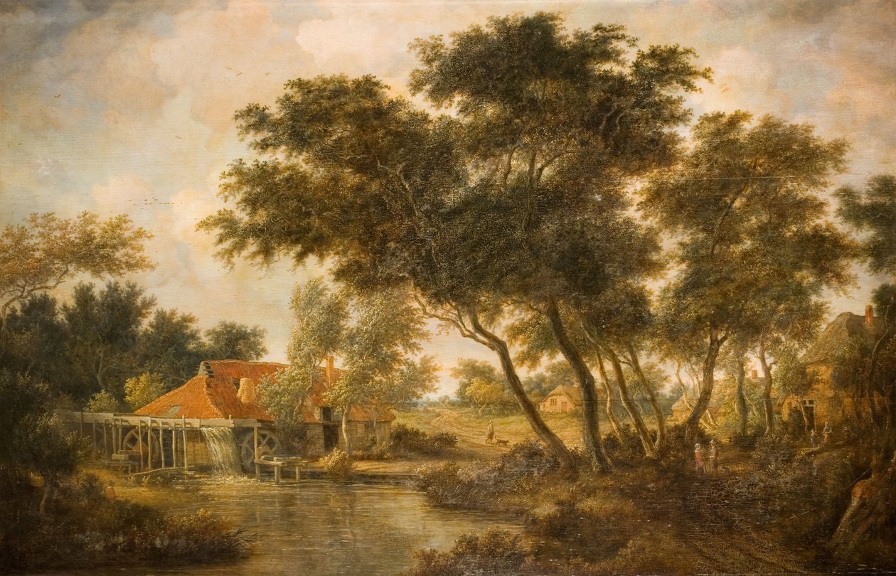 Die Wassermühle von Unbekannt