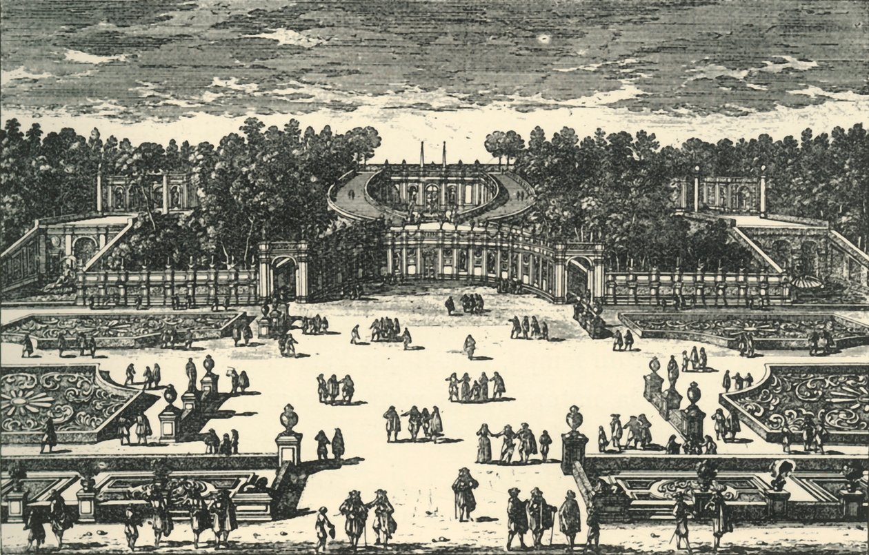 Das Amphitheater der Villa Pamphili von Unbekannt