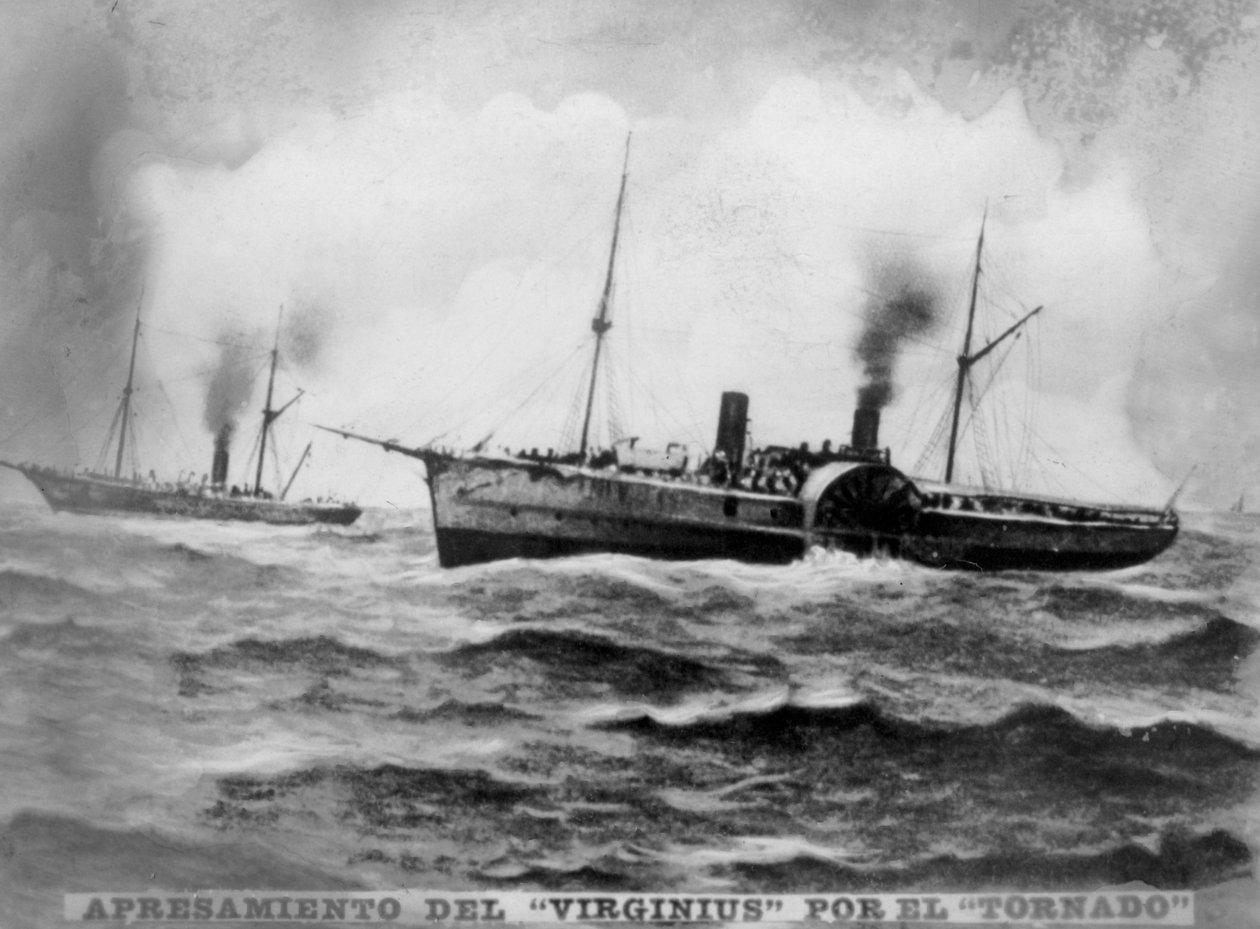 Die Eroberung der Virginius, 1873 von Unbekannt