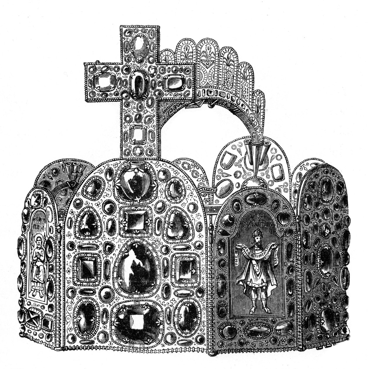 Das Diadem von Karl dem Großen, 8. Jahrhundert von Unbekannt