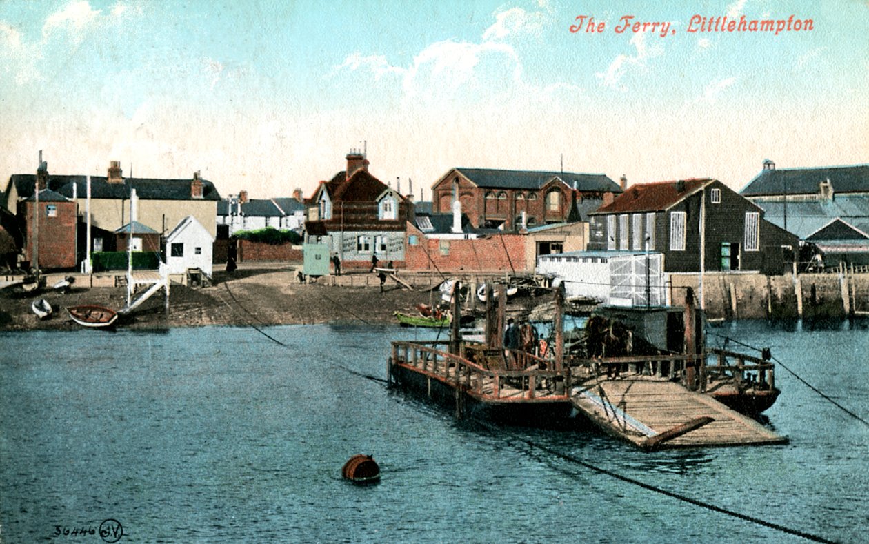 Die Fähre in Littlehampton, West Sussex, 1907 von Unbekannt