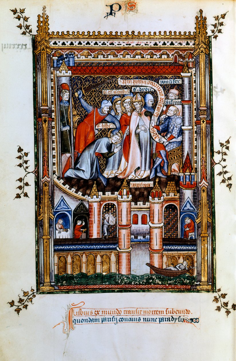 Das Martyrium des Lisbius, 1317 von Unbekannt