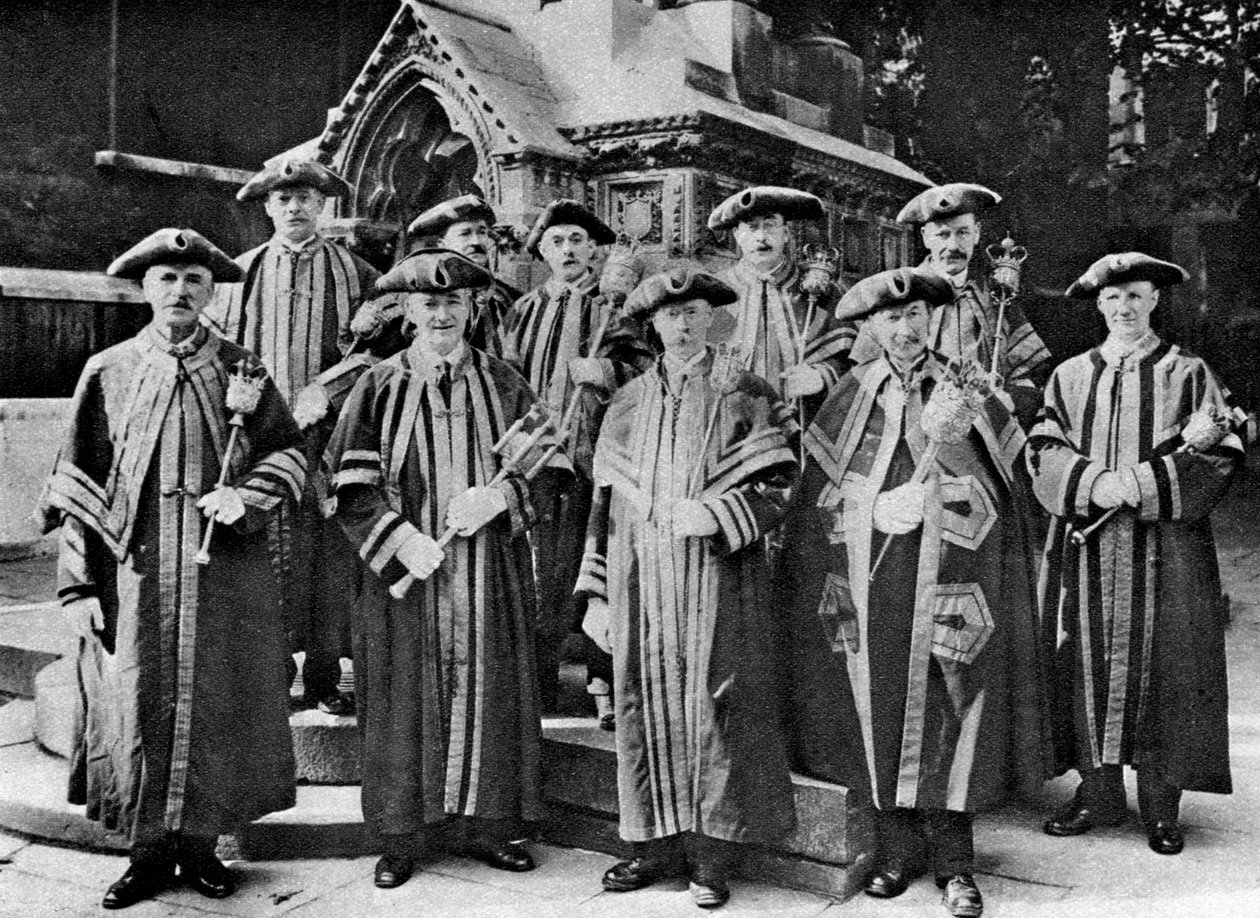 Die Amtsdiener, Guildhall, London, 1926-1927 von Unbekannt
