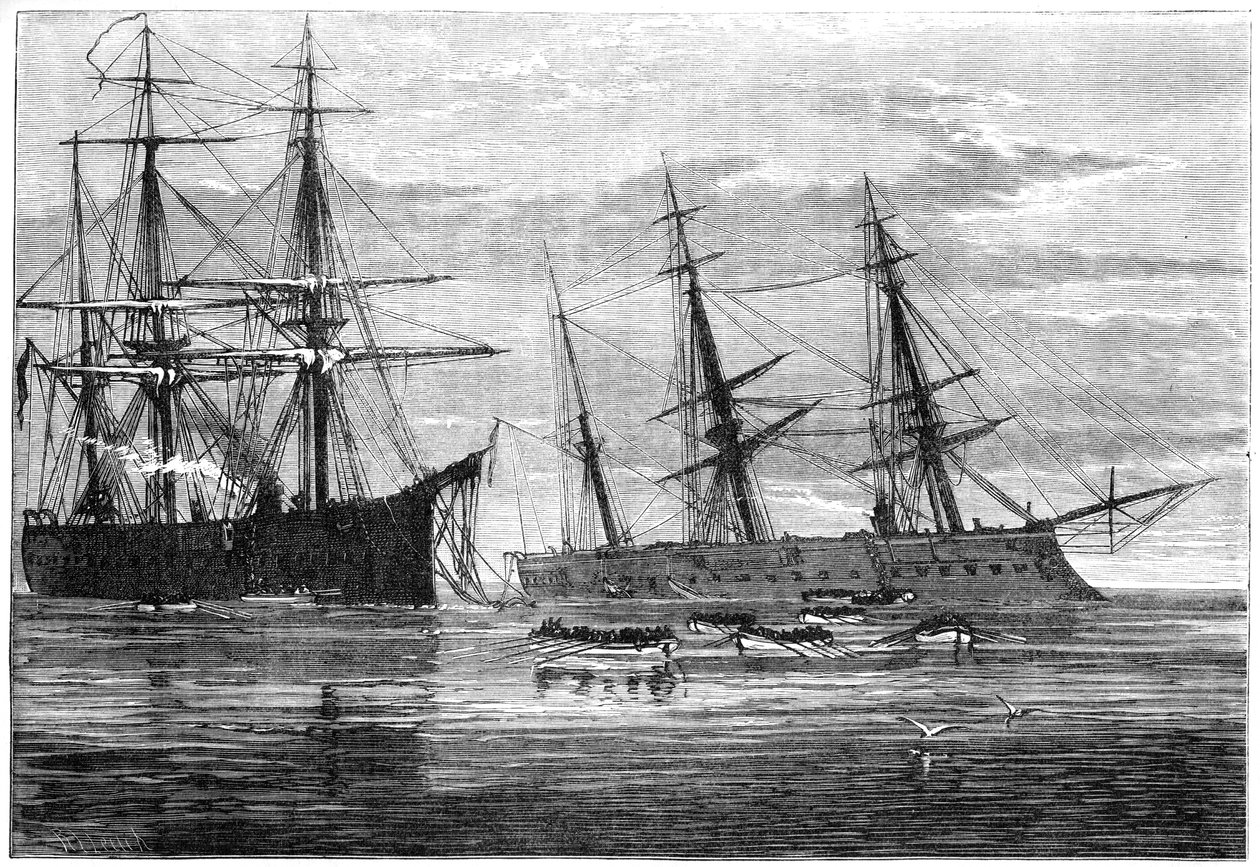 Das Wrack der HMS Vanguard von Unbekannt