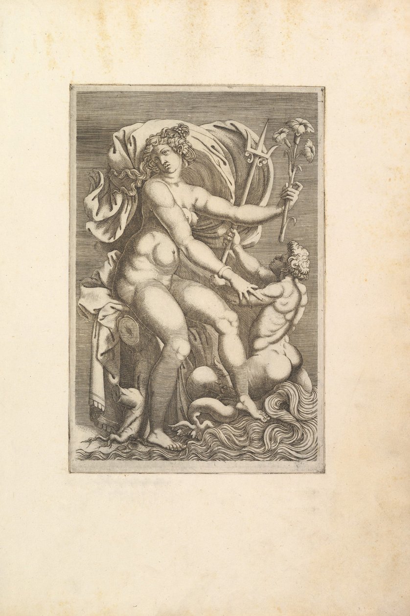 Thetis sitzt mit einem Triton von Unbekannt