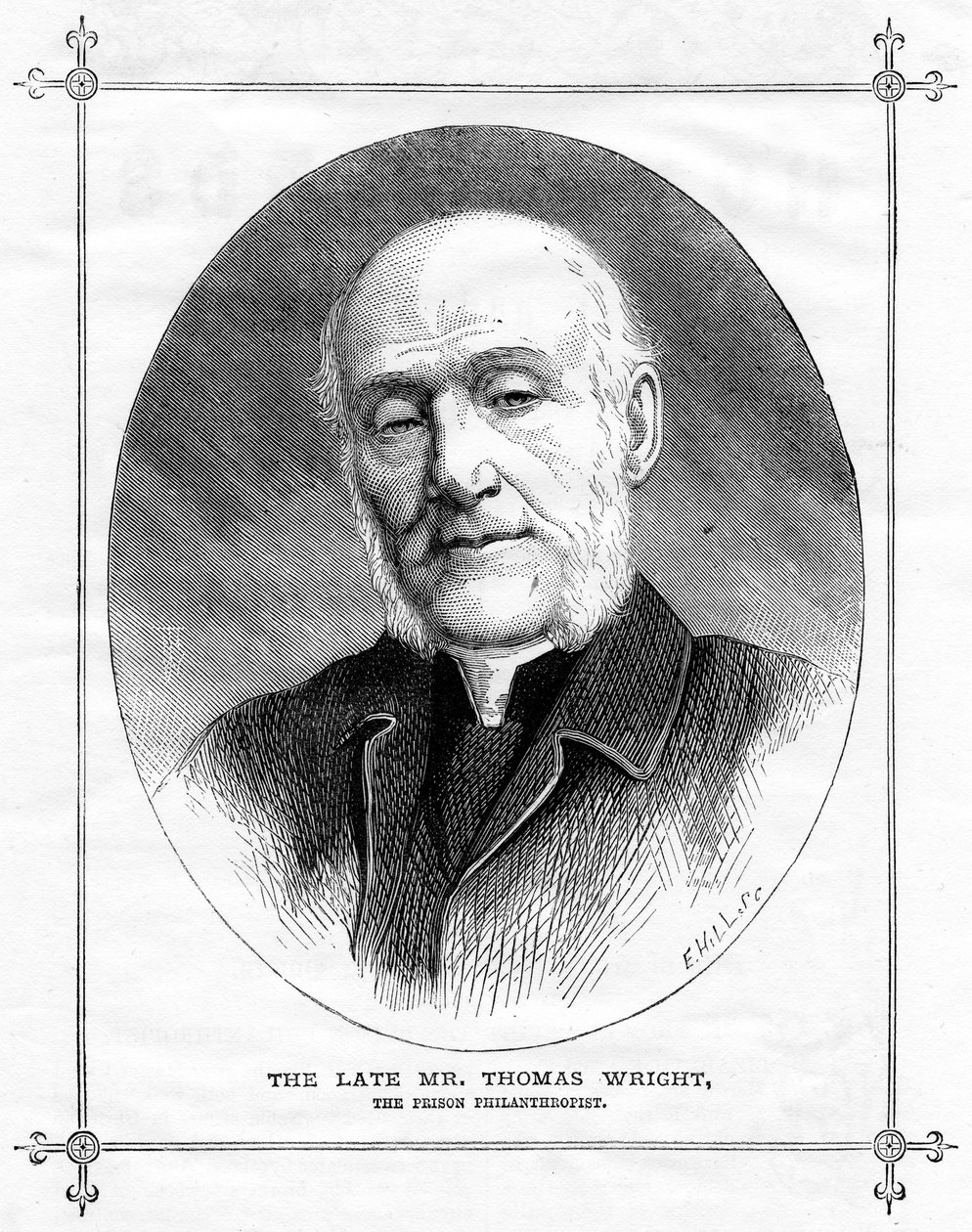 Thomas Wright, englischer Gefängnisphilanthrop, 1875 von Unbekannt