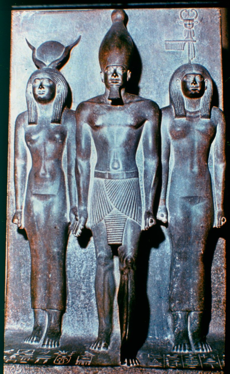 Drei ägyptische Figuren, Ägypten, 2600 v. Chr. von Unbekannt