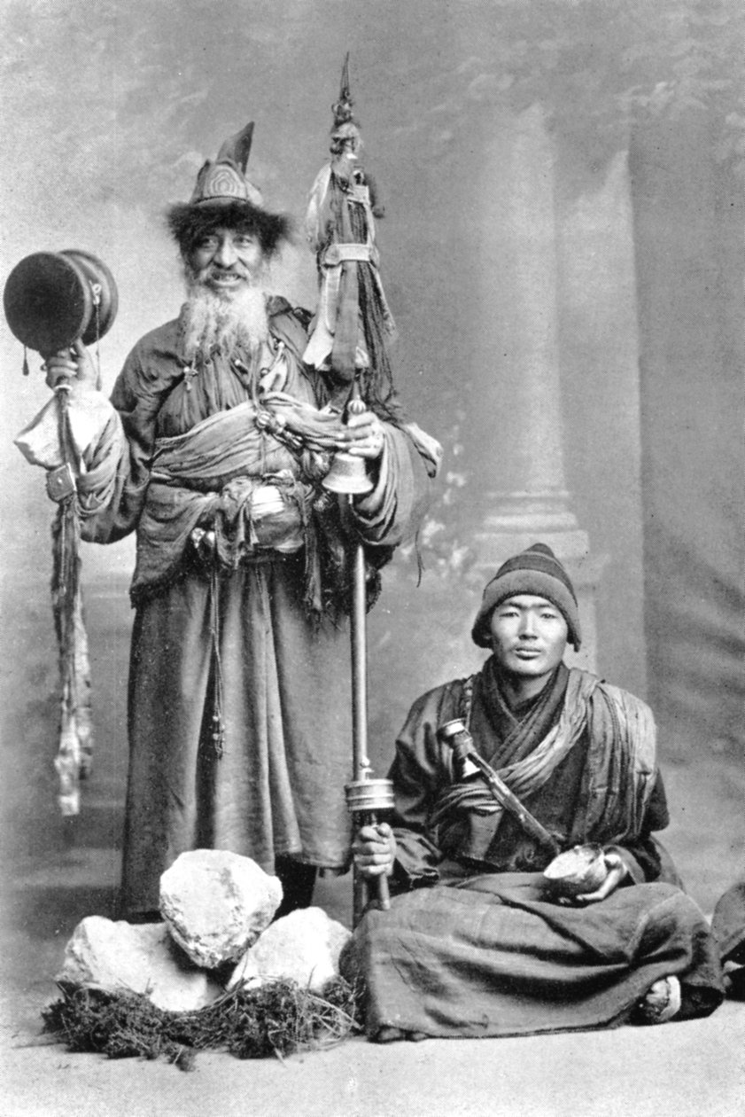 Tibetische Bettler, um 1910 von Unbekannt