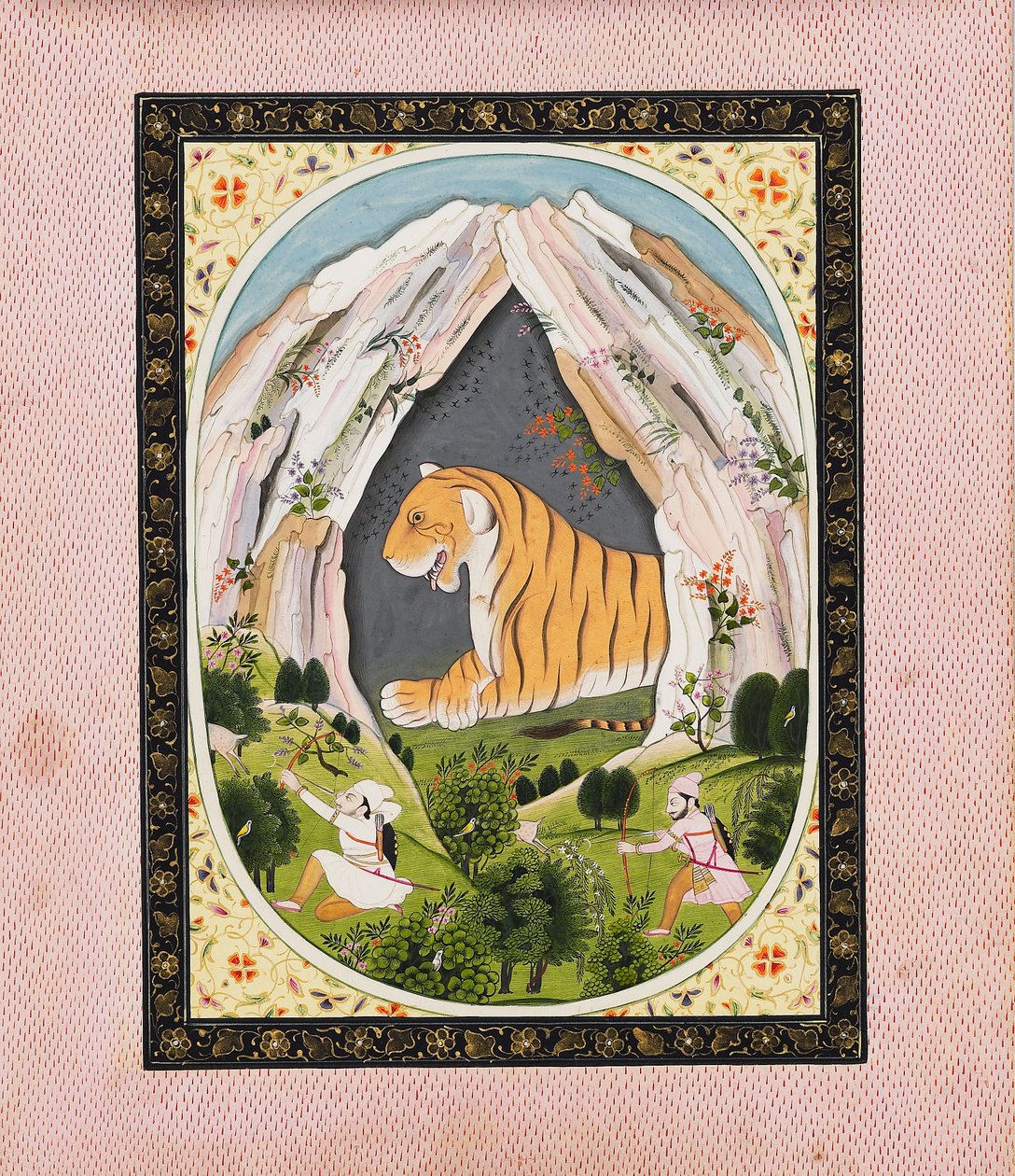 Tiger in einer Höhle von Unbekannt