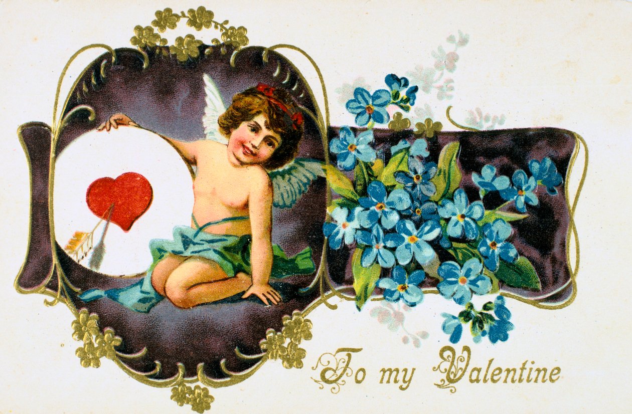 Für meinen Valentin, amerikanische Valentinskarte, 1907 von Unbekannt