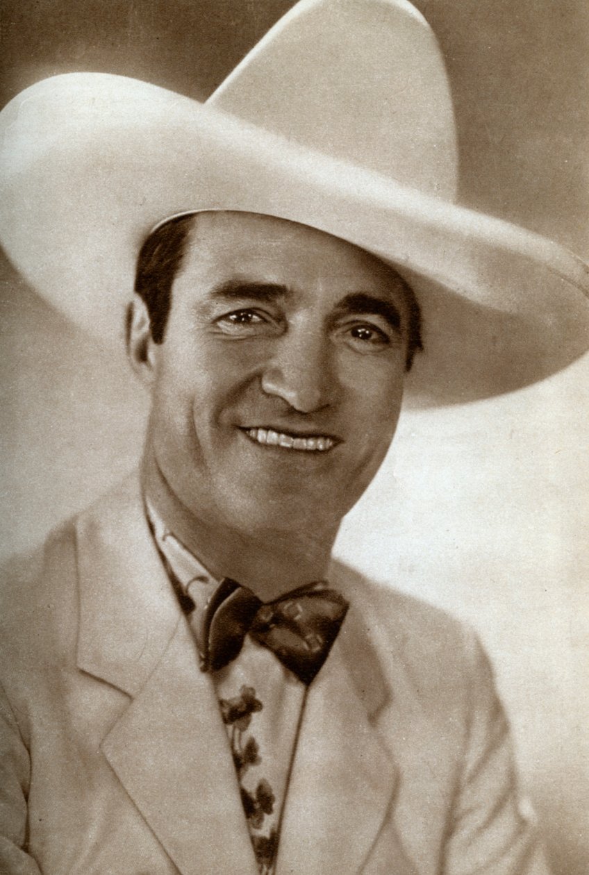 Tom Mix, amerikanischer Filmschauspieler, 1933 von Unbekannt