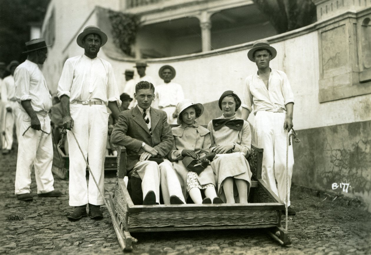 Touristen, Madeira, ca. 1920er-1940er Jahre von Unbekannt
