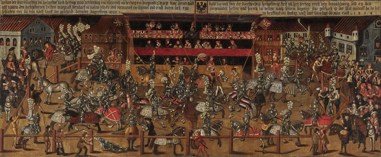 Turnier in Antwerpen, 1498 von Unbekannt