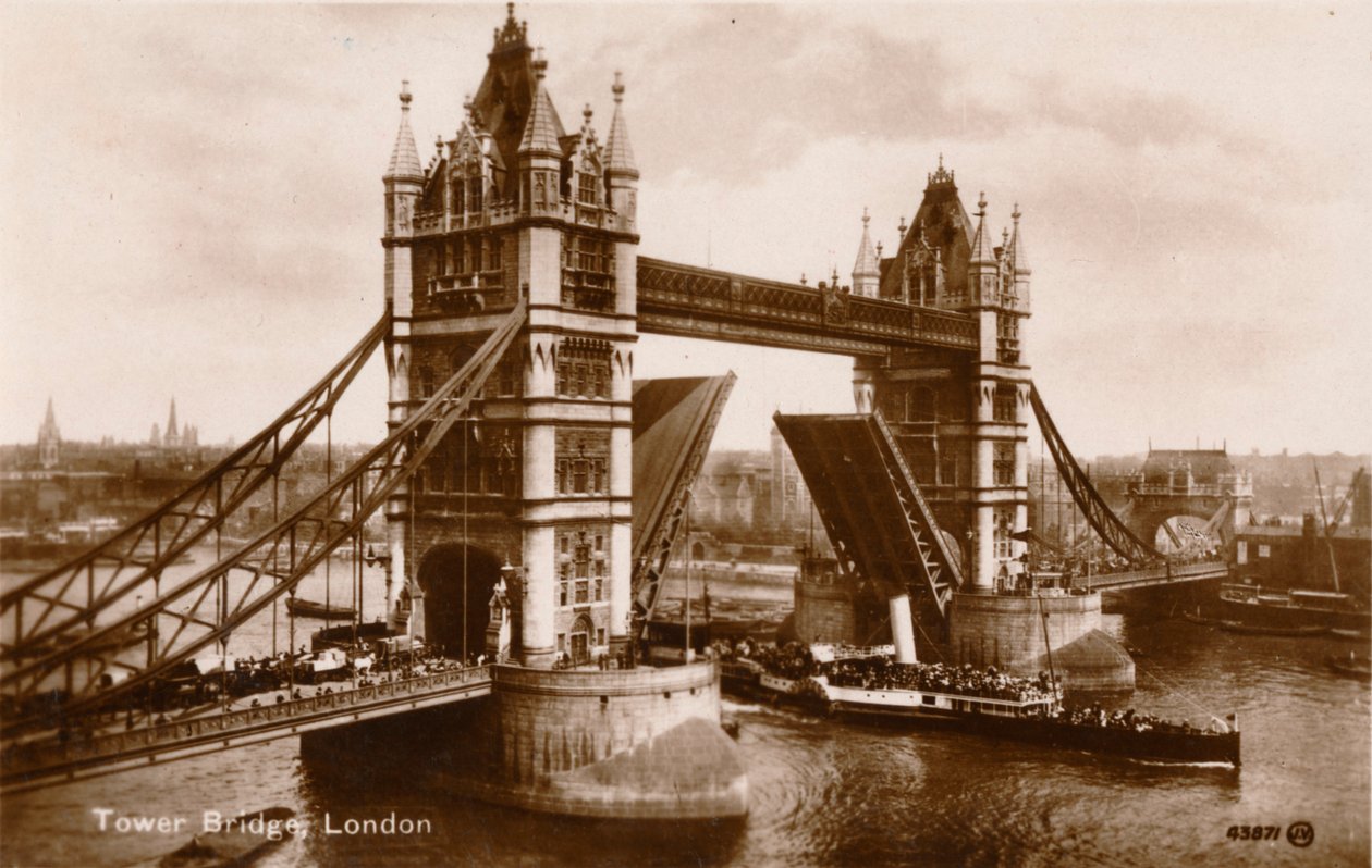 Tower Bridge, London, ca. 1910 von Unbekannt