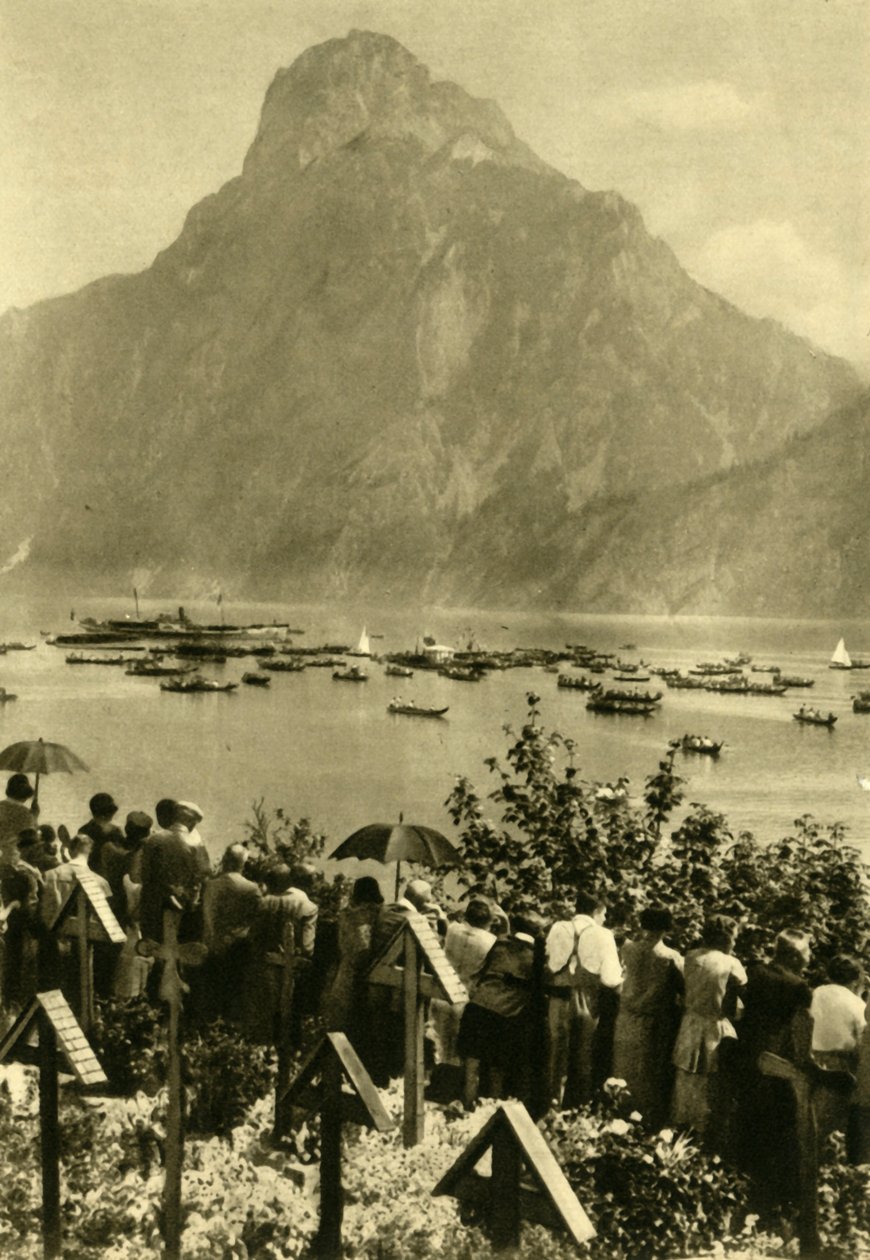 Traunstein und Traunsee, Oberösterreich, ca. 1935 von Unbekannt