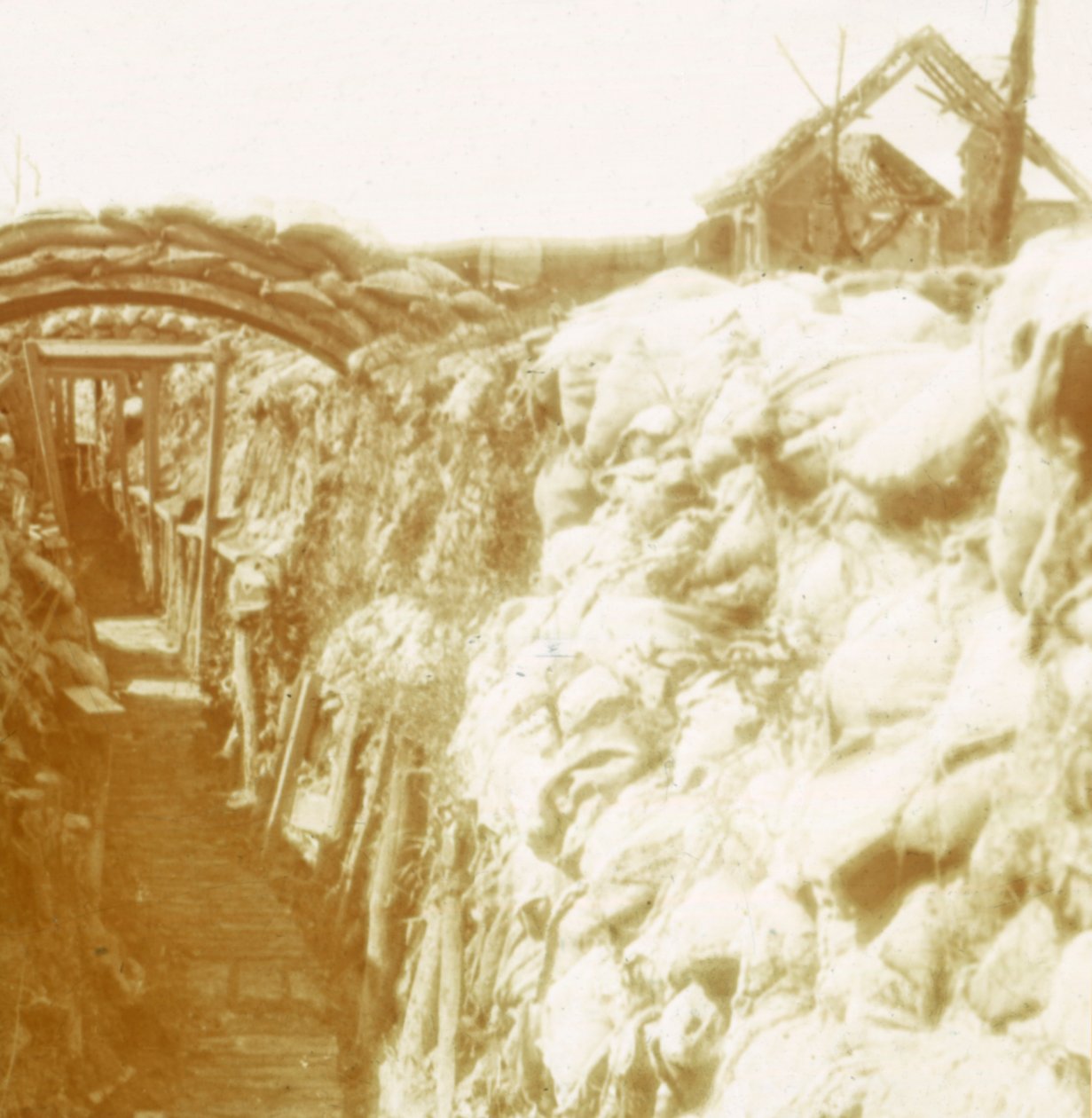 Schützengräben, Frontlinie, Diksmuide, Belgien, ca. 1914-1918 von Unbekannt