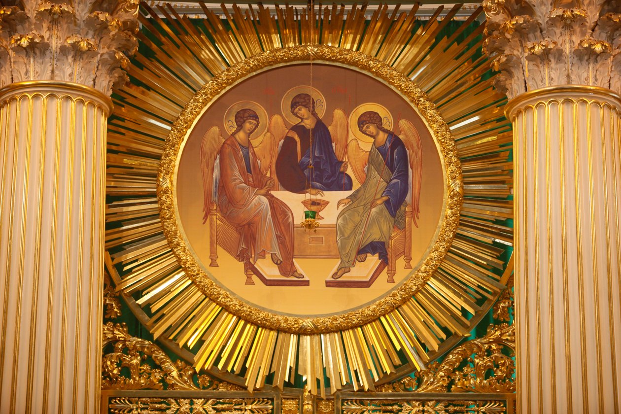 Trinity-Kathedrale; Die Ikonostase; Sankt Petersburg, Russland von Unbekannt