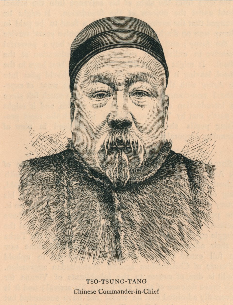Tso-Tsung-Tang, chinesischer Oberbefehlshaber, späte 19. Jahrhundert von Unbekannt