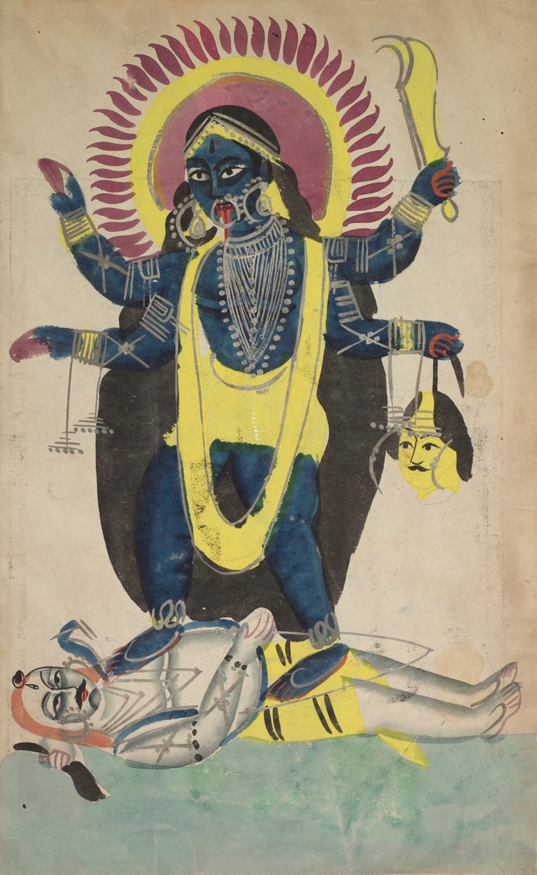 Zwei Aspekte von Kali, ca. 1880 - 1890 von Unbekannt