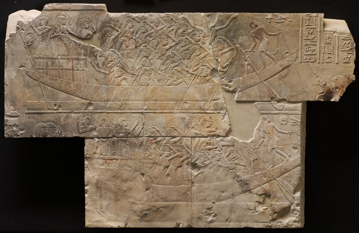 Zwei Boote mit weiblichen Trauernden, um 667-647 v. Chr. von Unbekannt