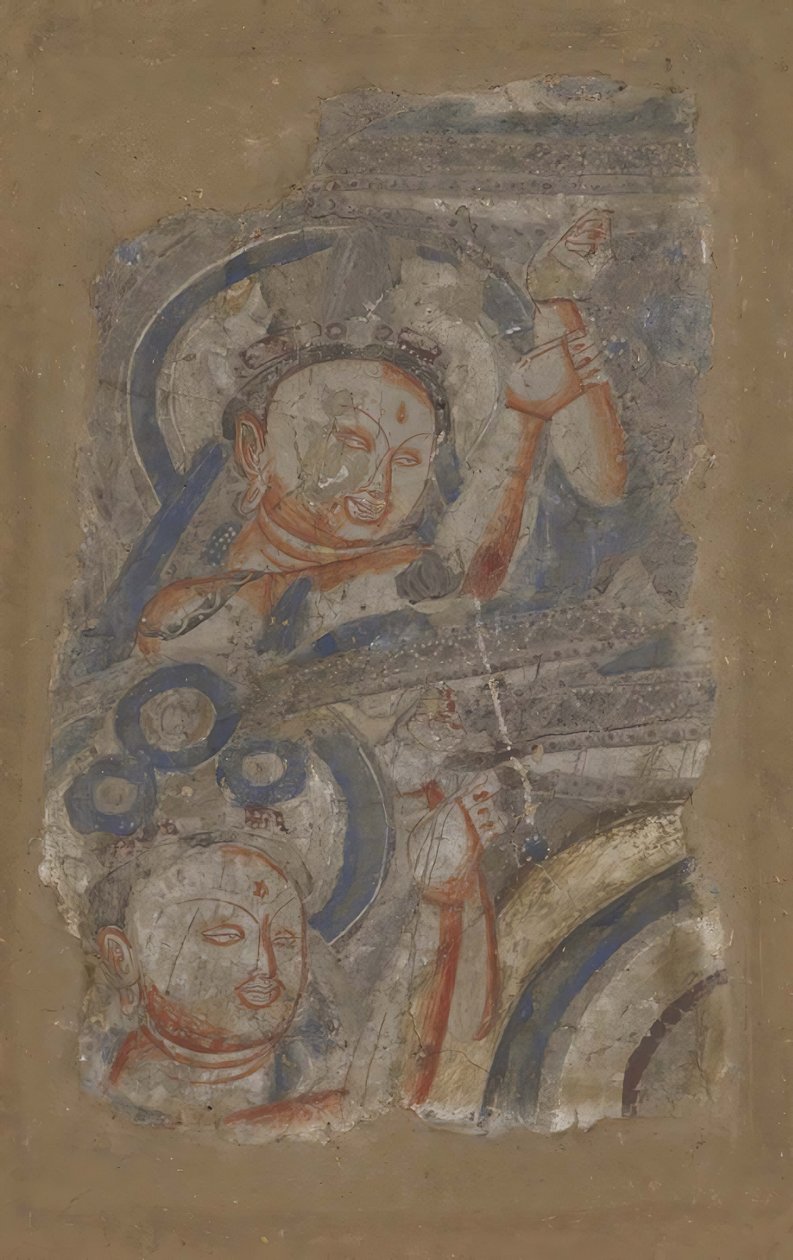 Zwei Bodhisattvas, ca. 6.-7. Jahrhundert von Unbekannt