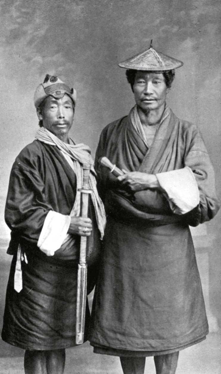 Zwei Männer aus Sikkim, ca. 1910 von Unbekannt