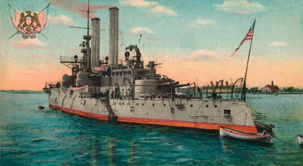 US-Schlachtschiff Iowa, um 1908 von Unbekannt