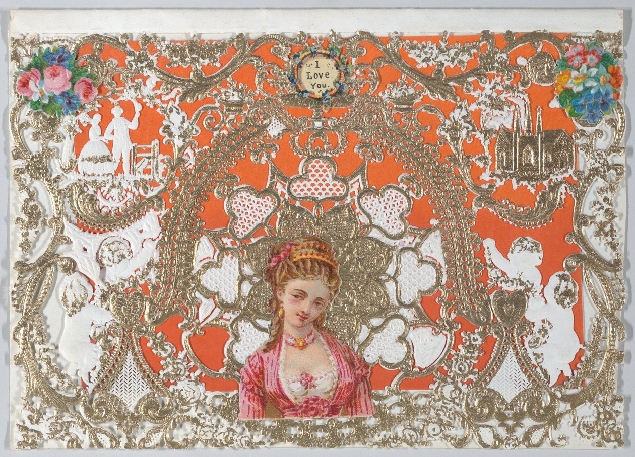 Valentine, ca. 1860 von Unbekannt