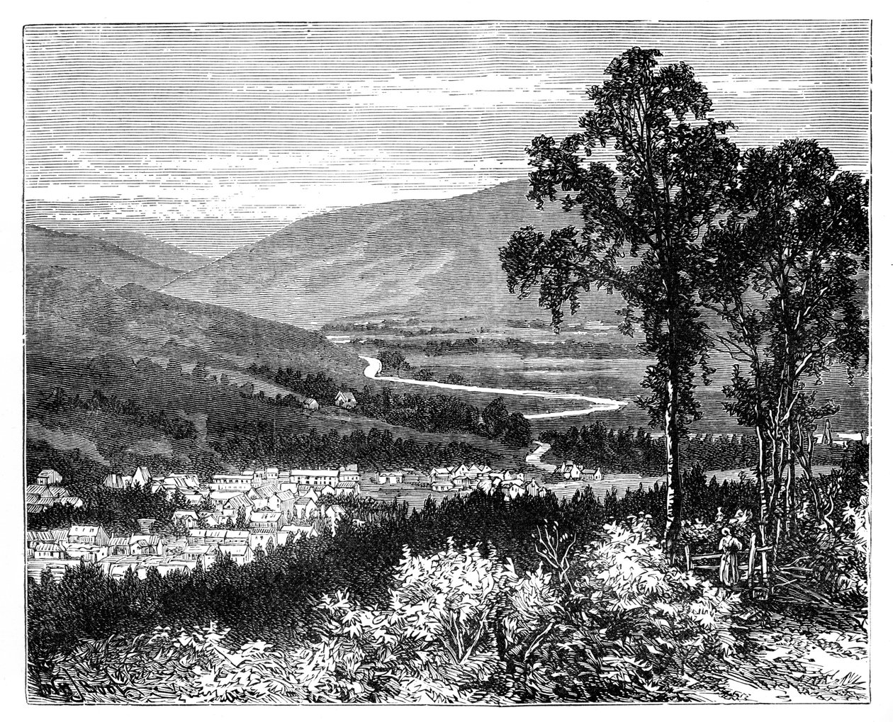 Ansicht in Braemar, Schottland, ca. 1888 von Unbekannt