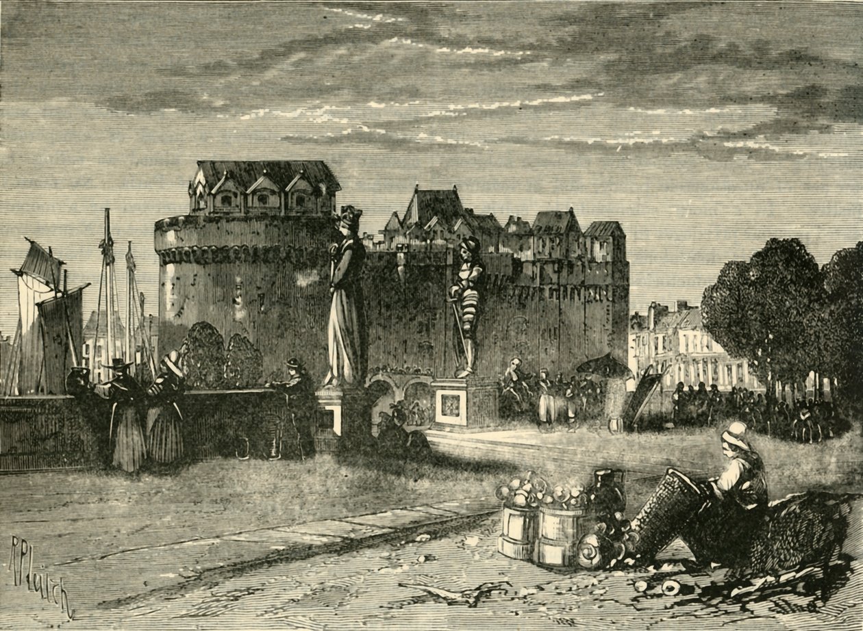 Ansicht in Nantes, 1890 von Unbekannt