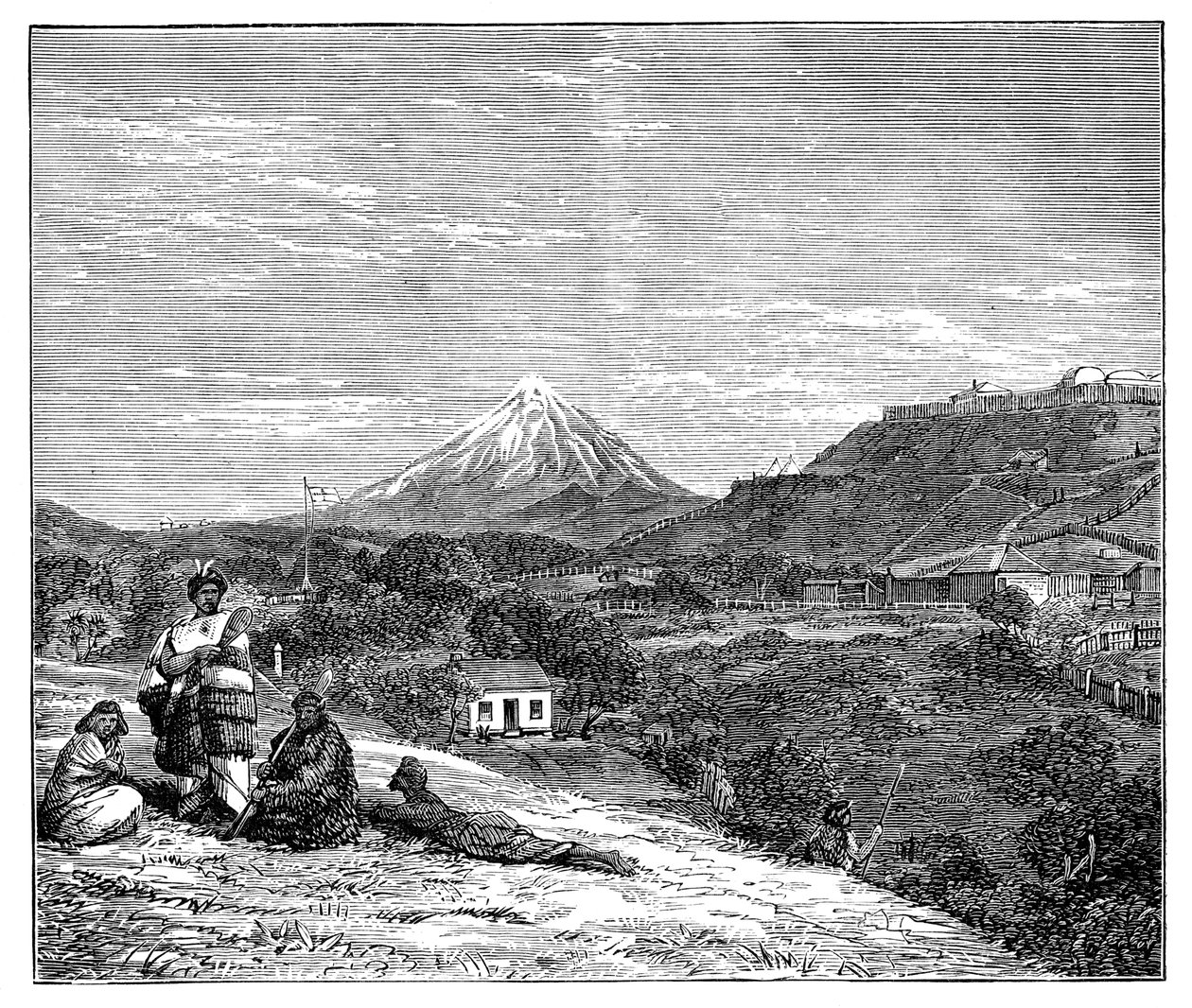 Ansicht in Neuseeland, 1900 von Unbekannt