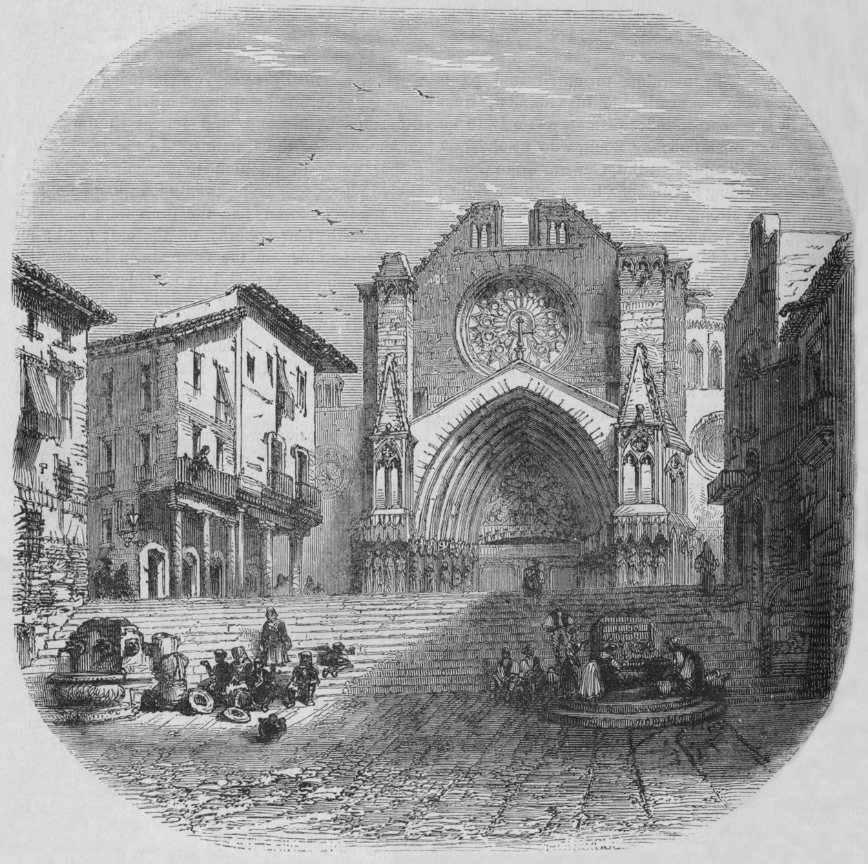 Ansicht in Tarragona, ca. 1880 von Unbekannt